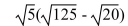 Perform the indicated operations and simplify the answer.   A) 15 B)    C) 105 D)   