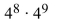 Simplify and write the answer in exponential notation using positive exponents.  