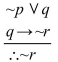 Determine the validity of the following argument.   A) Valid B) Invalid