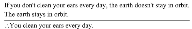 Write the argument in symbols; then decide whether the argument is valid by using the common forms of valid Arguments and fallacies.   A)    B)    C)    D)   