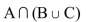 Draw a Venn diagram and shade the sections representing   A)    B)    C)    D)   
