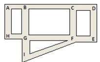 Determine if an Euler path or an Euler circuit exists so that a person who plows the roads does not Have to pass over any street twice. If an Euler path or an Euler circuit exists, find one. The Intersections of the streets have been labeled for you.   A) Euler path: B-A-H-G-B-C-D-E-F-I-G-F-C B) neither exists C) Euler circuit: A-B-C-D-E-F-I-G-H-A D) Euler path: C-B-A-H-G-I-F-C-D-E-F