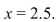 Find the equation of the regression line and predict y when    