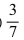 If the odds against a horse winning a race are 7:3, what is the probability that the horse will win the Race? A)    B)    C)    D)   