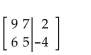 Write the augmented matrix for the system. -  A)    B)    C)    D)   