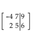 Write the augmented matrix for the system. -  A)    B)    C)    D)   