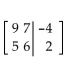 Write the augmented matrix for the system. -  A)    B)    C)    D)   