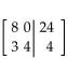 Write the augmented matrix for the system. -  A)    B)    C)    D)   