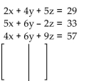 Write the augmented matrix for the system. -  A)    B)    C)    D)   
