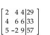 Write the augmented matrix for the system. -  A)    B)    C)    D)   