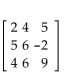 Write the augmented matrix for the system. -  A)    B)    C)    D)   