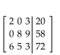 Write the augmented matrix for the system. -  A)    B)    C)    D)   