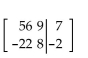 Write the augmented matrix for the system. -  A)    B)    C)    D)   