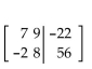 Write the augmented matrix for the system. -  A)    B)    C)    D)   