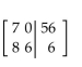 Write the augmented matrix for the system. -  A)    B)    C)    D)   