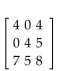 Write the augmented matrix for the system. -  A)    B)    C)    D)   