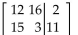 Write a system of equations associated with the augmented matrix. Do not try to solve. -  A)    B)    C)    D)   