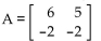 For the given matrix A, find -A. -  A)    B)    C)    D)   