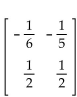 For the given matrix A, find -A. -  A)    B)    C)    D)   
