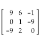 For the given matrix A, find -A. -  A)    B)    C)    D)   