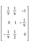 For the given matrix A, find -A. -  A)    B)    C)    D)   
