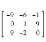 For the given matrix A, find -A. -  A)    B)    C)    D)   