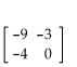 Given matrices A and B, find the indicated matrix if possible. -  Find AB. A)    B)    C)    D)   