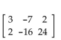 Given matrices A and B, find the indicated matrix if possible. -  Find AB. A)    B)  AB is not defined. C)    D)   