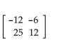 Given matrices A and B, find the indicated matrix if possible. -A   Find AB. A)    B)  AB is not defined. C)    D)   