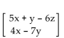 Find the product if possible. -  A)    B)    C)    D)   