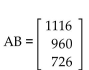 Find a matrix A and a column matrix B that describe the following tables involving credits and tuition costs. Find the matrix product AB, and interpret the significance of the entries of this product. -  A)    The average cost per credit hour is $63. B)    Tuition for Student 1 is $1116, tuition for Student 2 is $960, and tuition for Student 3 is $726. C)    Tuition for Student 1 is $831, tuition for Student 2 is $1074, and tuition for Student 3 is $897. D)    Tuition for Student 1 is $1002, tuition for Student 2 is $789, and tuition for Student 3 is $1011.