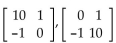 Determine whether the matrices in each pair are inverses of each other. -  A)  Yes B)  No