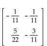 Find the inverse of the matrix, if possible. -  A)    B)    C)    D)   