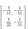 Find the inverse of the matrix, if possible. -  A)    B)    C)    D)   