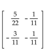 Find the inverse of the matrix, if possible. -  A)    B)    C)    D)   