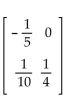 Find the inverse of the matrix, if possible. -  A)    B)    C)    D)  No inverse