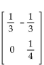 Find the inverse of the matrix, if possible. -  A)    B)    C)    D)  No inverse