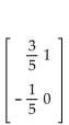 Find the inverse of the matrix, if possible. -  A)    B)    C)    D)   