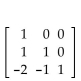Find the inverse of the matrix, if possible. -  A)    B)    C)    D)   