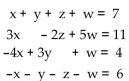 Use Cramer's rule to solve the system. -  A)    B)    C)    D)  Can't use Cramer's rule, D = 0