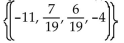 Use Cramer's rule to solve the system. -  A)    B)    C)    D)  Can't use Cramer's rule, D = 0