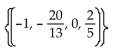 Use Cramer's rule to solve the system. -  A)  1, -2, 0, 3 B)    C)    D)   