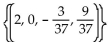 Use Cramer's rule to solve the system. -  A)    B)  Can't use Cramer's rule, D = 0 C)    D)   