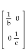 Provide an appropriate response. -Let   where b and c are nonzero constants. Find A-1. A)    B)    C)    D)   