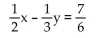 <strong>Solve the system by substitution. 2y = 3x - 7  </strong> A) (x, y) 2y = 3x - 7 B)   C)   D)   <div style=padding-top: 35px> 