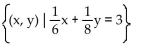 <strong>Solve the system by addition.   3   = 7</strong> A)   B) (18, 0) C) (0, 24) D)   <div style=padding-top: 35px> 