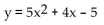 Use a system of equations to find the parabola of the form y =   + bx + c that goes through the three given points. -(4, 101) , (2, 33) , (3, 62)  A)    B)    C)    D)   