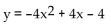 Use a system of equations to find the parabola of the form y =   + bx + c that goes through the three given points. -(-2, -12) , (-5, -84) , (-3, -28)  A)    B)    C)    D)   