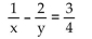 Solve the system. -    A)  0, - 4 B)    C)    D)   
