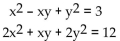 Solve the system. -  A)  {(2, 0) , (-2, 0) , (1, 0) , (-1, 0) } B)  {(1, 0) , (-1, 0) } C)  {(2, 1) , (-2, -1) , (1, 2) , (-1, -2) } D)  {(2, 1) , (1, 2) }